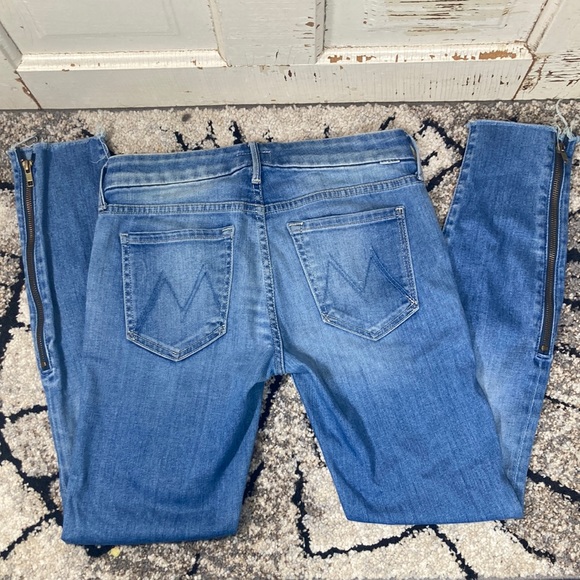 🍄 Mother Looker Zip Fray Wash Home Sweet Home Jeans - Picture 5 of 15